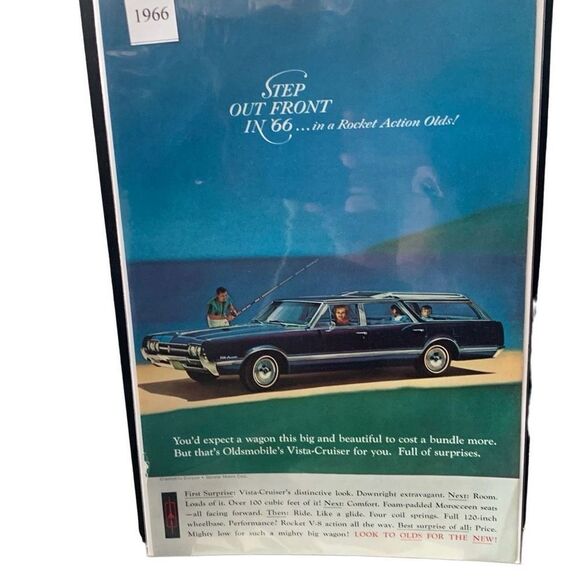 Vintage 1966 Oldsmobile Vista Cruiser Wagon Ad Advertisement - Picture 2 of 5